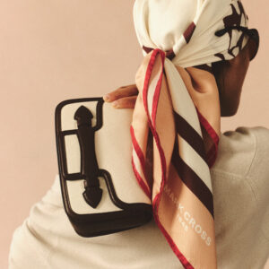 Alternative view of Clutch Bag with Canvas Exterior and Leather Trim