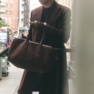 Alternative view of Structured Leather Tote Bag with Laptop Compartment and Interior Pocket