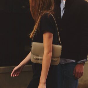 Alternative view of Leather Shoulder Bag with Adjustable Crossbody Strap