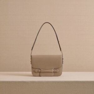 Leather Shoulder Bag with Adjustable Crossbody Strap
