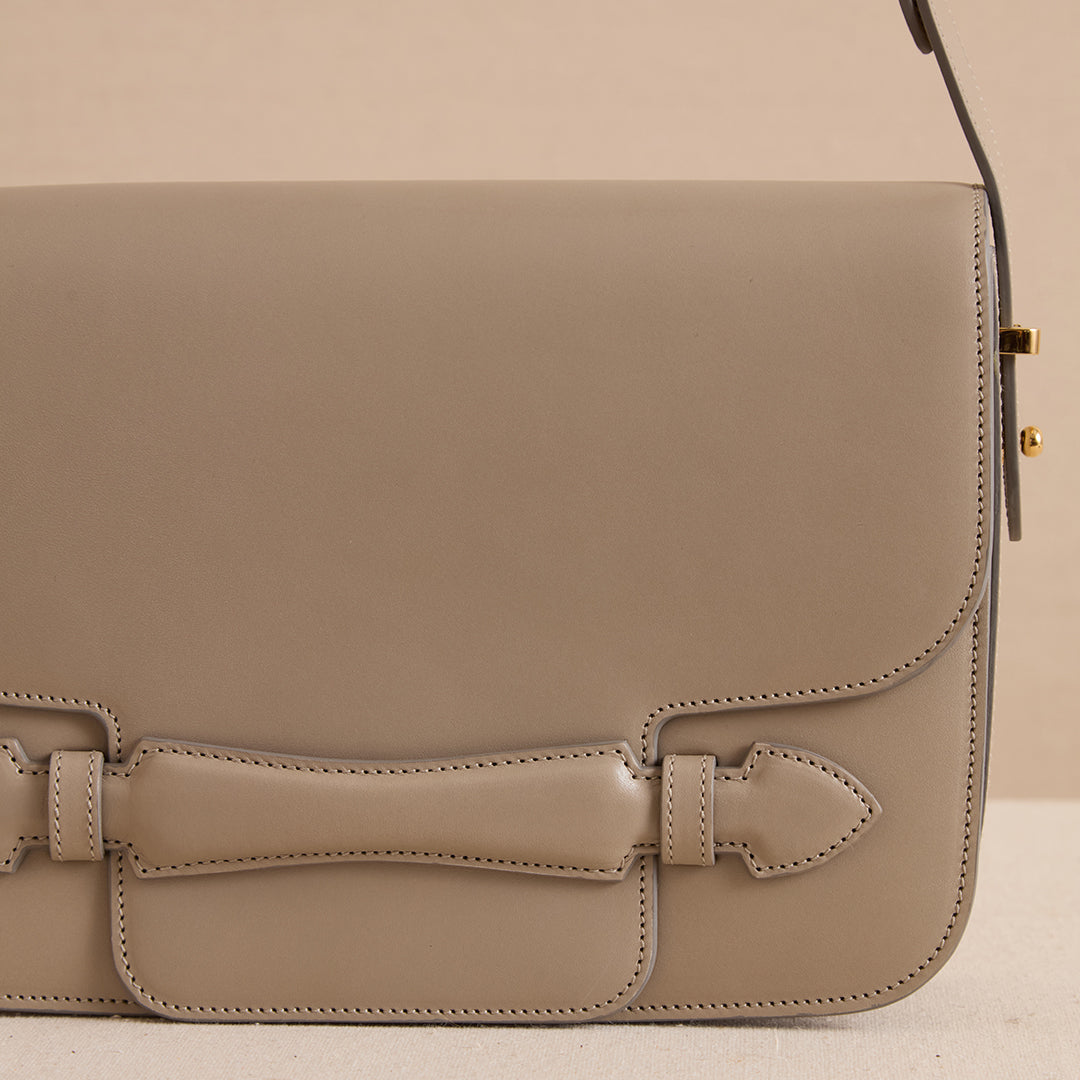 Leather Shoulder Bag with Adjustable Crossbody Strap - Image 6