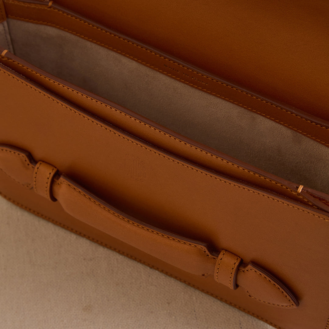 Clutch Bag with Leather Exterior and Suede Lining - Image 4
