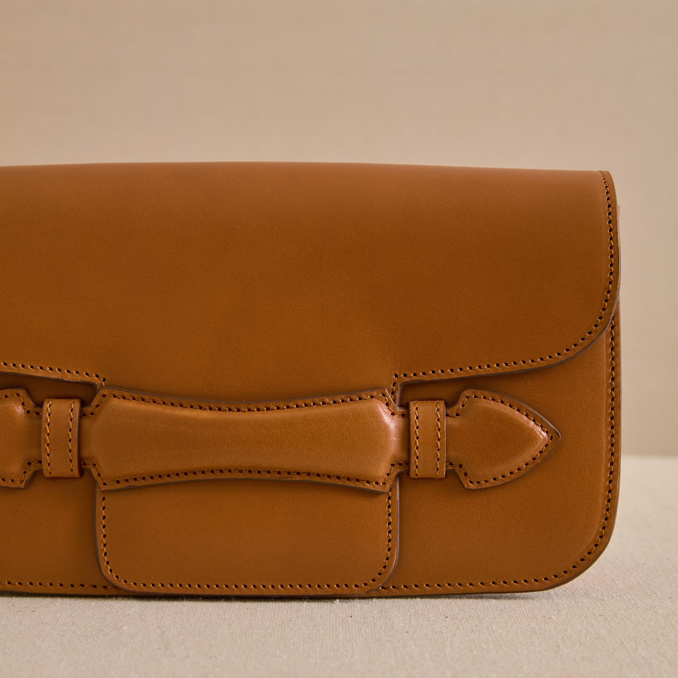 Clutch Bag with Leather Exterior and Suede Lining - Image 6