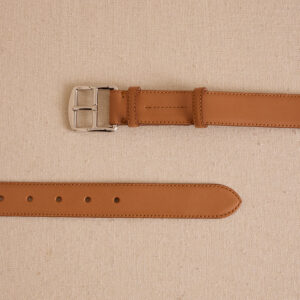 Alternative view of Leather Belt with Metal Buckle Hardware