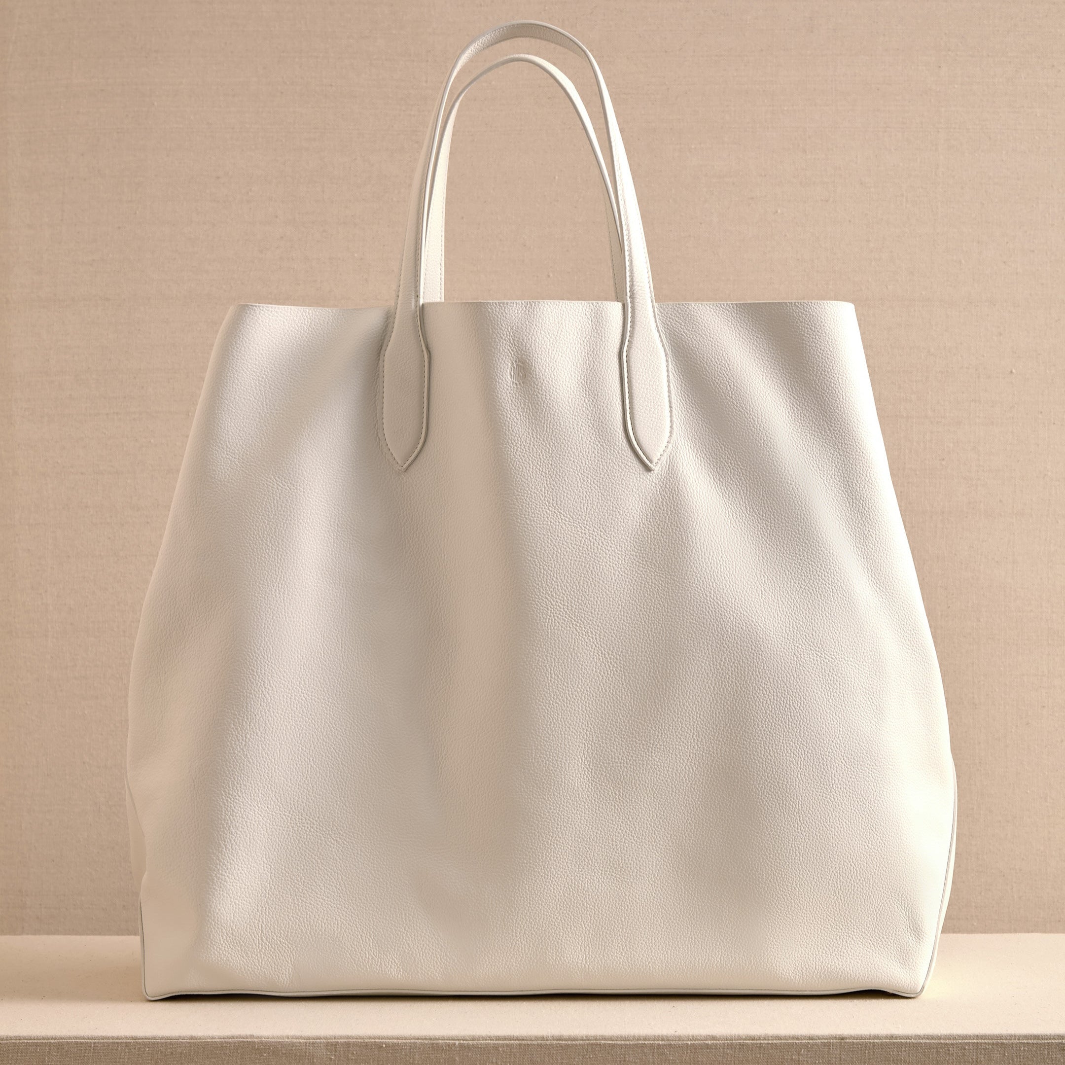 Leather Tote Bag with Slouchy Design and Multi-Strap Closure - Image 4