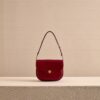 Leather Shoulder Bag with Adjustable Crossbody Strap