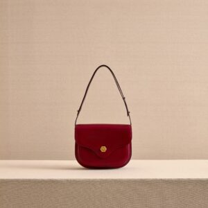 Leather Shoulder Bag with Adjustable Crossbody Strap