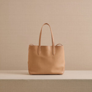 Leather Tote Bag with Soft Construction and Everyday Capacity
