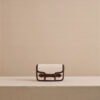 Clutch Bag with Canvas Exterior and Leather Trim