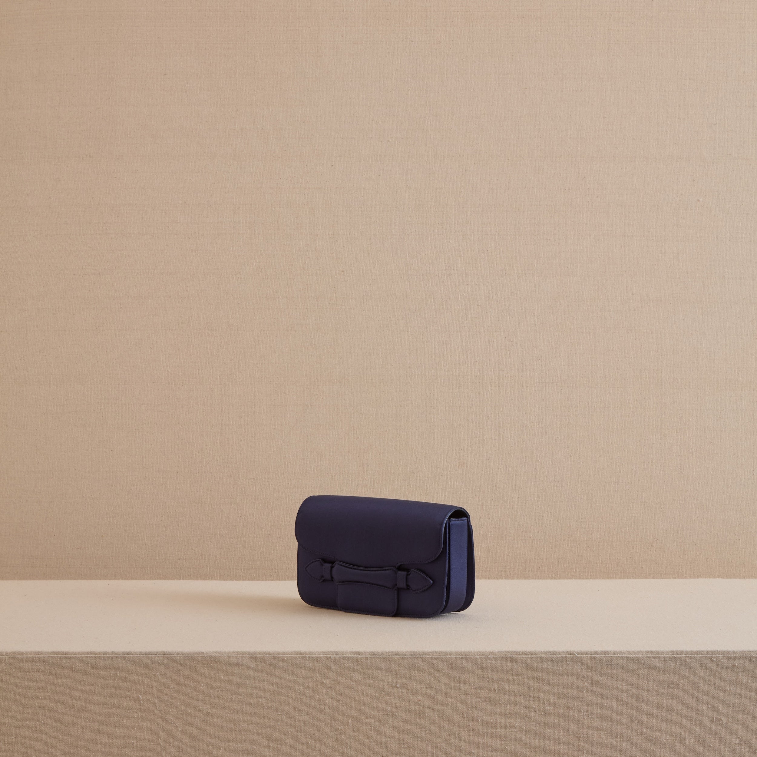 Clutch Bag with Satin Exterior and Leather Lining - Image 3