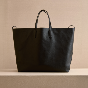 Leather Weekender Tote Bag with Lightweight Unlined Design