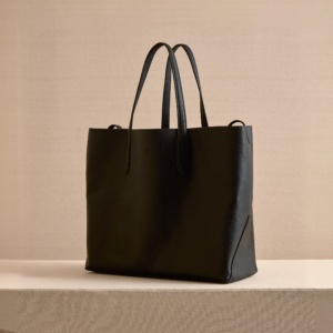 Alternative view of Leather Tote Bag with Slouchy Design and Adjustable Strap